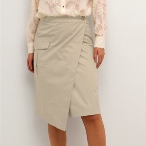 NWT KAFFE KAfrido Wrap Skirt - Size 38 EU